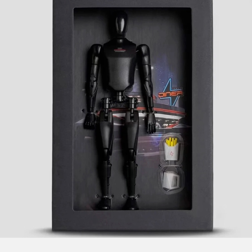 Tesla Diner Exclusive Bot, Action Figure (Black Optimus)